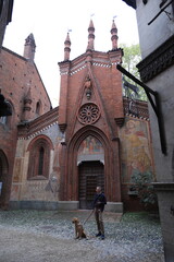 Obraz premium church in the old town, turin italy