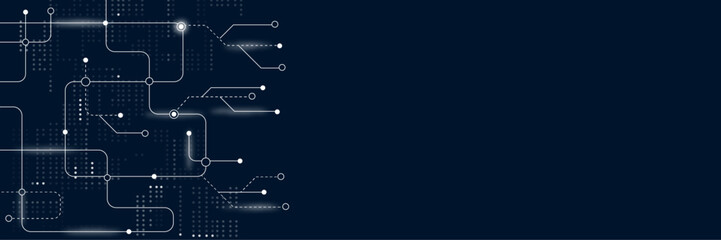 Abstract futuristic technology business background, Wide Abstract modern futuristic, technology background. Hi tech digital communication. Circuit board technology background.