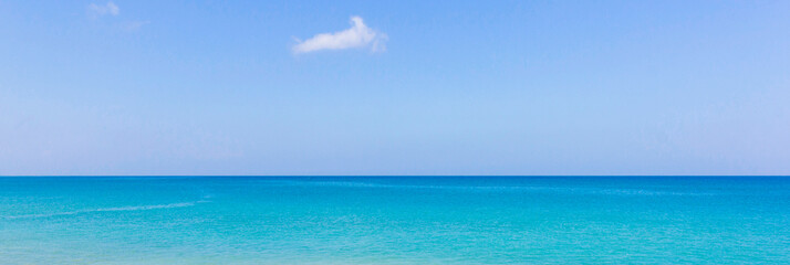 blue sky and sea background, design summer background, wallpaper, backdrop concept