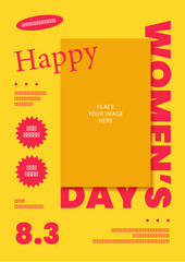 Obraz premium International Women's Day Flyer