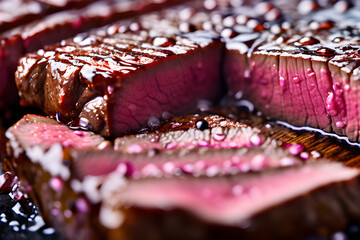 Churrasco in Brazil. Generative AI.