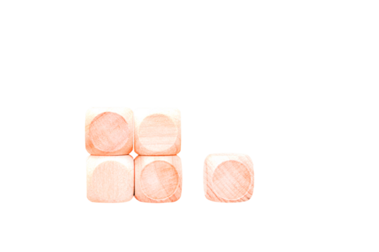 Wooden geometric shapes cube for conceptual design. Education game. isolated on a white background.PNG