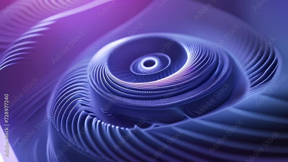 Poster a hypnotic display of undulating sound waves forming a boundless spiral of audio energy.