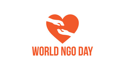 Fototapeta premium World NGO Day. Template for Background, Poster, Banner, Greeting card. Vector illustration