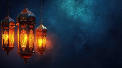 Obraz premium Islamic Greeting Card for Muslims, Generative AI