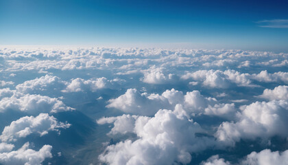 Fototapeta na wymiar Clouds and blue sky landscape background
