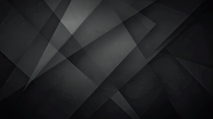 a black geometric polygonal background with triangles layered