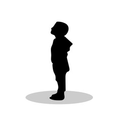 Kids sihouette illustration