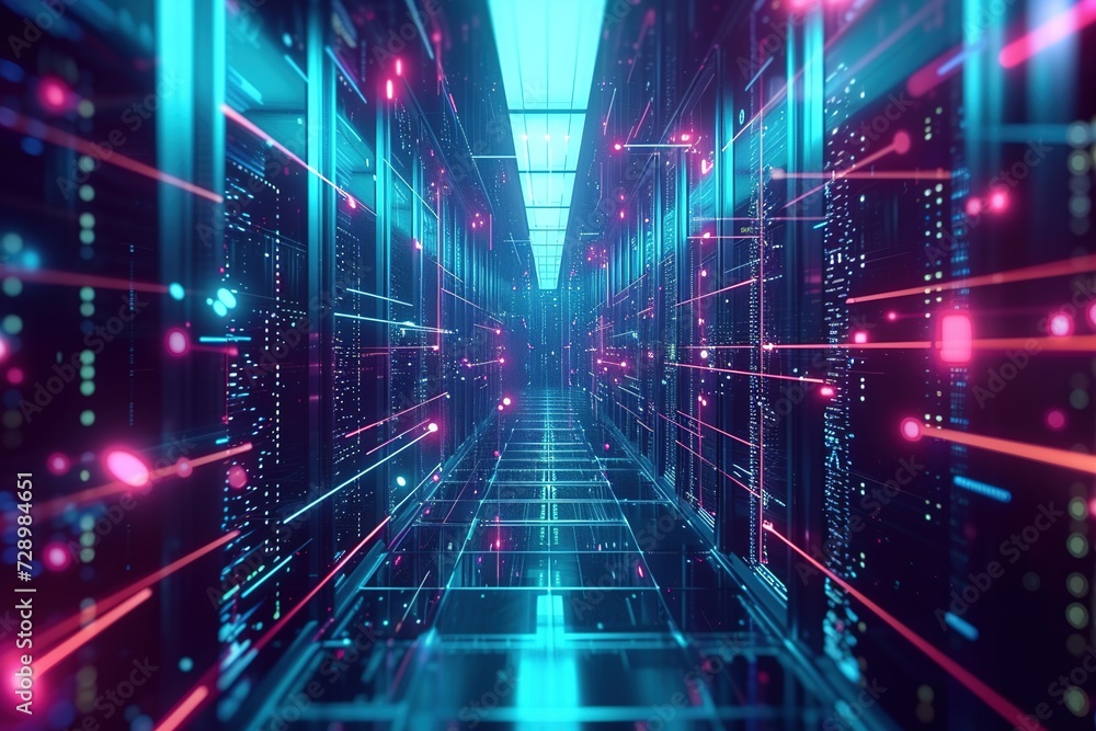 Aufkleber abstract realms unveiled through the intersection of technology, math, and space, capturing the esse