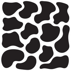 vector black abstract shapes