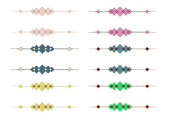 幾何学のフレームセット。