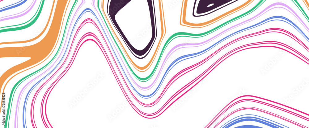 Poster vector colorful marble acrylic seamless pattern with a transparent background.