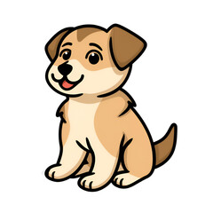 Obraz premium Dog clipart on transparent background