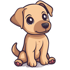 Dog clipart on transparent background
