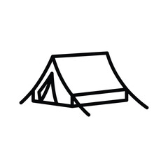 camping tent icon vector design template simple and clean