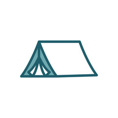 camping tent icon vector design template simple and clean