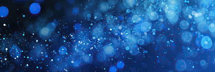Background bokeh blur circle variety white blue. Dreamy soft focus wallpaper backdrop.  blue glitter vintage lights background. defocused shimmer royal blue sparkle	
	 - obrazy, fototapety, plakaty