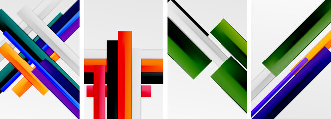 Stripes and lines poster abstract backgrounds. Vector illustration For Wallpaper, Banner, Background, Card, Book Illustration, landing page