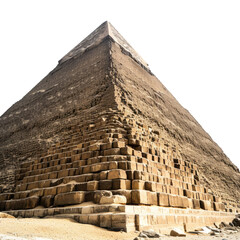 Fototapeta na wymiar Ancient egyptian pyramid on transparent background