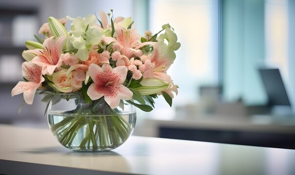 Stylish flower display with vibrant blooms and elegant vase for chic home decor
