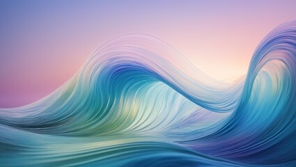 Fototapeta premium Blue Wave Flow: Abstract Vector Background Illustration with Light, Water, and Business Concept Elements