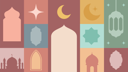 ramadan kareem islamic greeting card