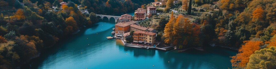 Obraz premium The beauty of Italy captured on a drone camera