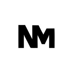 nm modern logo design 