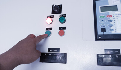 Engineering  operating the Indicator and switch control on panel control relay protection.