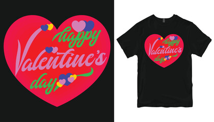 Valentine t-shirt design. Love or heart design.