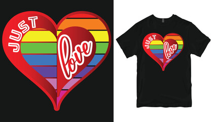 Valentine t-shirt design. Love or heart design.