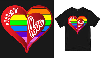 Valentine t-shirt design. Love or heart design.
