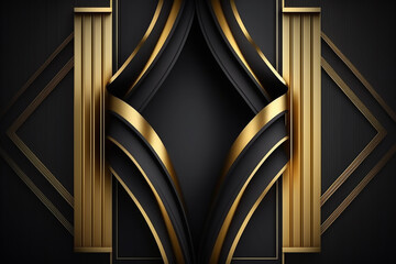 black gold 3d luxury background. luxury gold background.