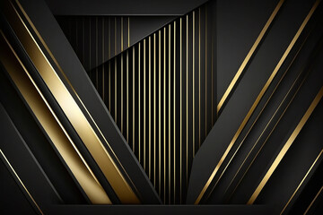 Obraz premium Empty black and gold podium luxury background on black carpet background, Abstract black and gold luxury background product display template. black background, luxury modern concept.
