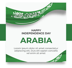 social media post templates with the theme of world countries' independence day