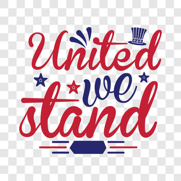 Proud American united we stand svg design