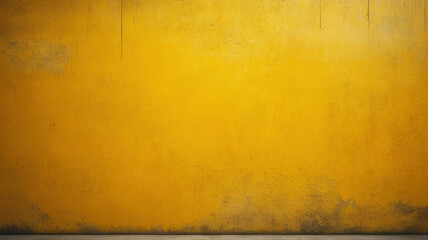 Yellow concrete wall texture background with copy space for text or image