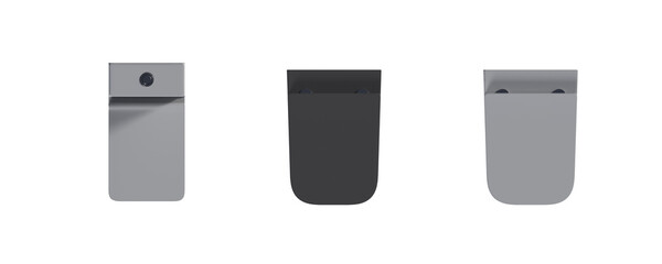 Lavatory pan isolated on a white background, bidet, 3D illustration, and CG render