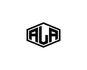 ALA logo design vector template