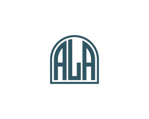 ALA logo design vector template