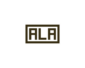 ALA logo design vector template