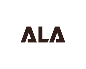 ALA logo design vector template