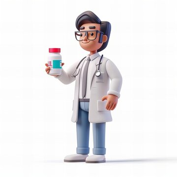 3d illustration a Pharmacist