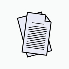 Page Icon. Print Out Symbol - Vector.    