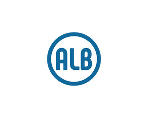 ALB Logo design vector template