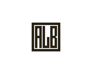 ALB Logo design vector template