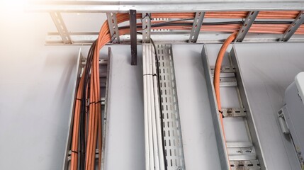Fototapeta premium Installation AC cable inverters for high temperature spesification.