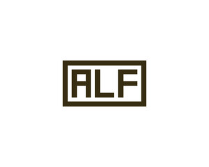 ALF Logo design vector template