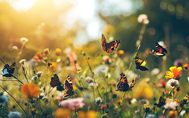 Butterflies Painted in Sunlight