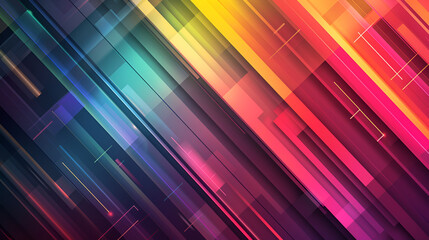 Colorful abstract line geometric background 